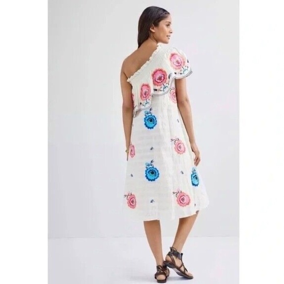 NWT!! Anthropologie PLENTY by TRACY REESE Floral Embroidered Dress X-Small - Picture 9 of 15